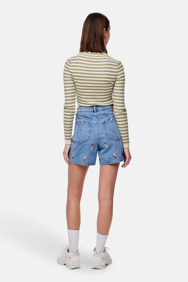 Short Light blue denim - PIECES®