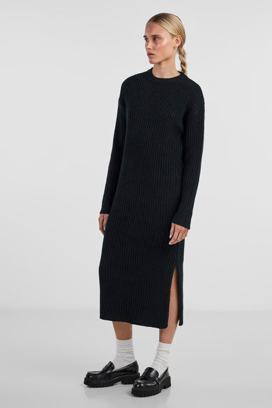 PCSALLA LS O-NECK KNIT MIDI DRESS D2D