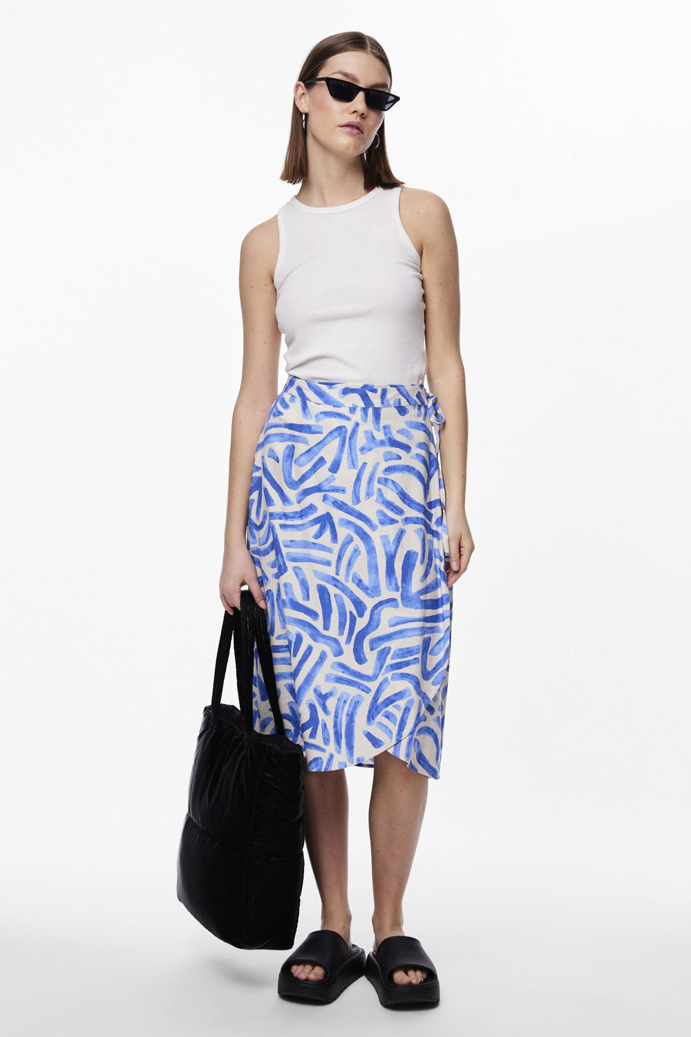 Rok 3/4 Wit - PIECES®