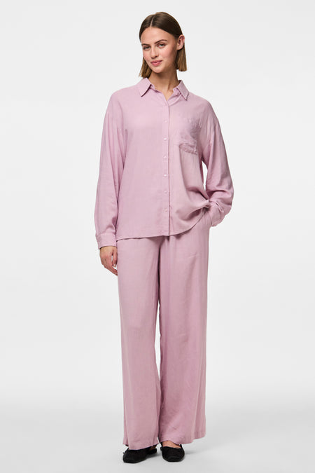 Hemd met lange mouwen - roze