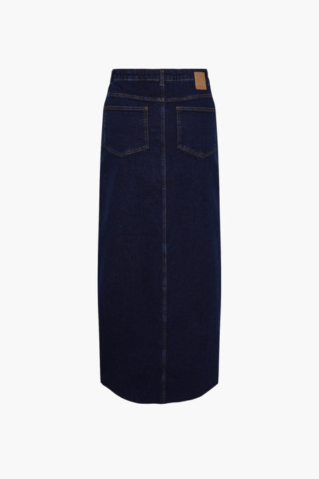 Lange rok - Dark Blue Denim