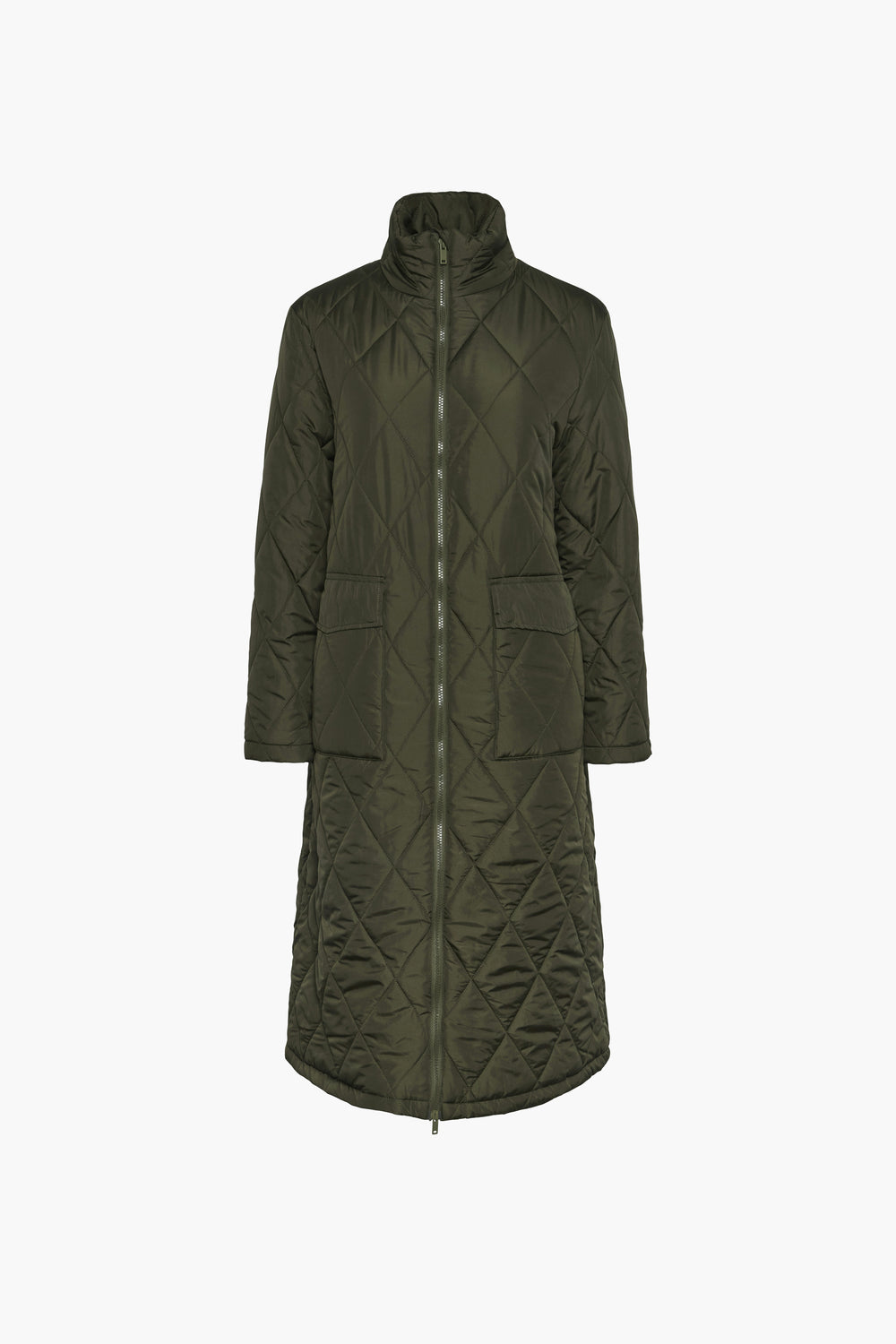 Lange jas Groen - PIECES®