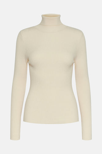 Pull met rolkraag - ecru - PIECES®