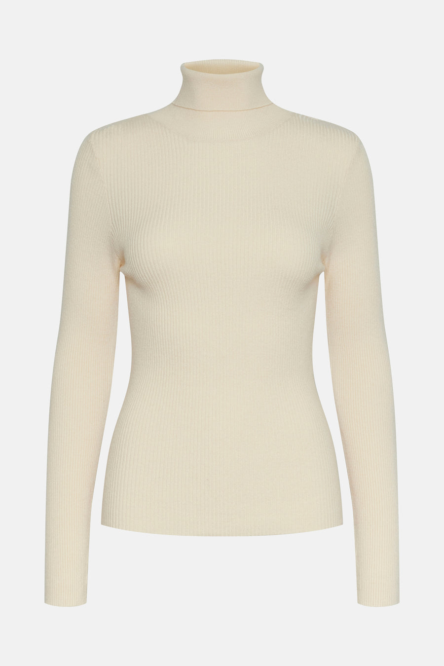 Pull met rolkraag - ecru - PIECES®