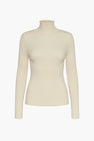 Pull met rolkraag - ecru