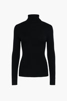 Pull met rolkraag - zwart