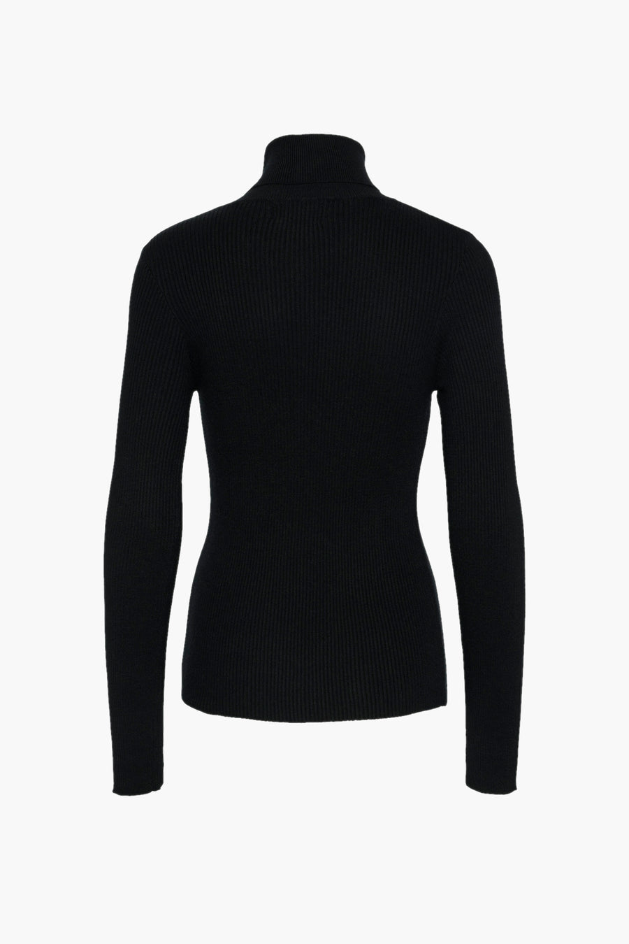 Pull met rolkraag - zwart - PIECES®