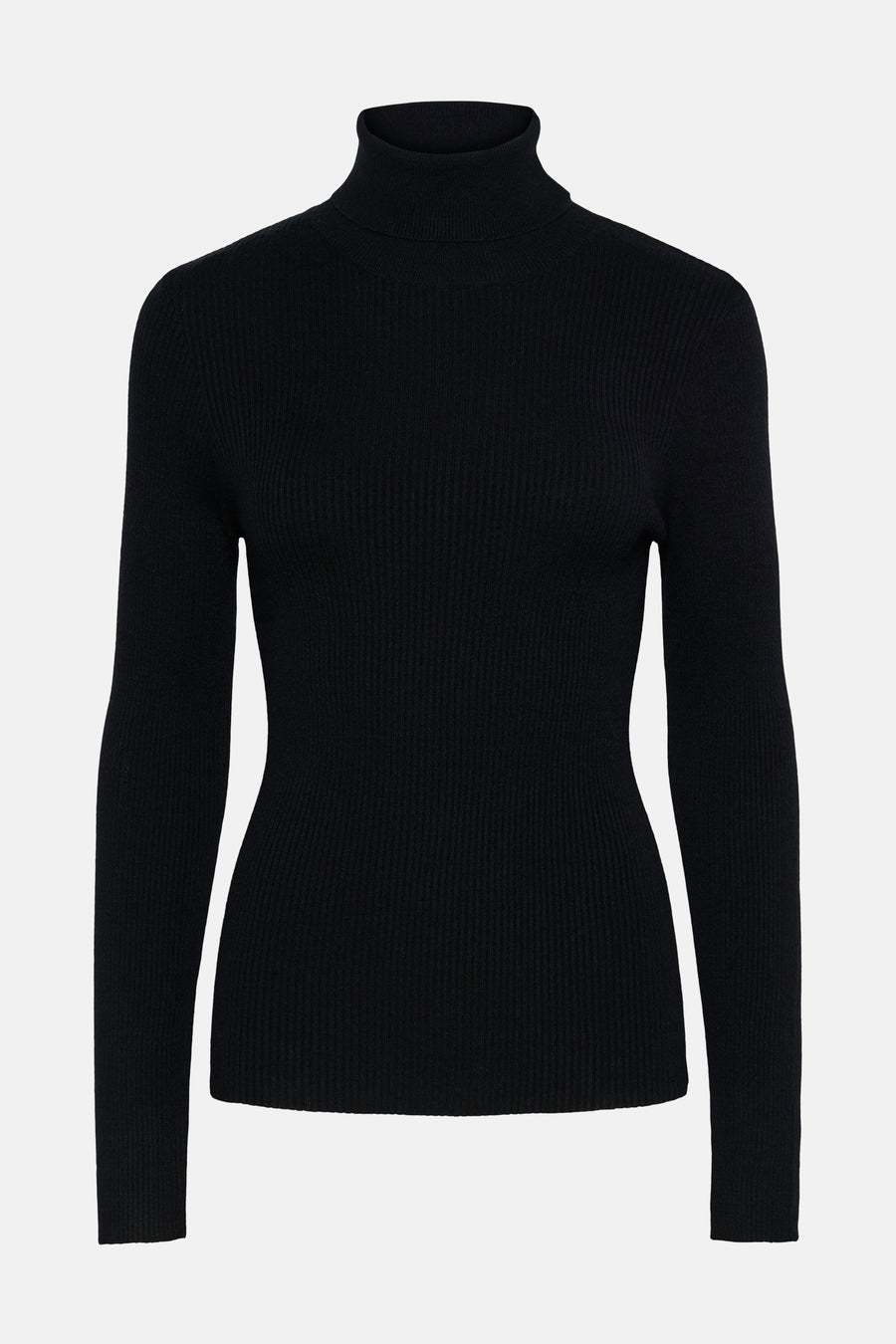 Pull met rolkraag - zwart - PIECES®