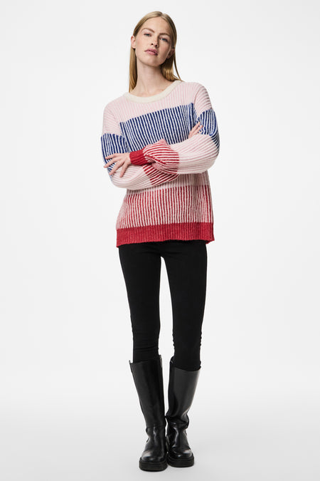 Trui met ronde hals Multicolor - PIECES®