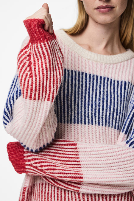 Trui met ronde hals Multicolor - PIECES®