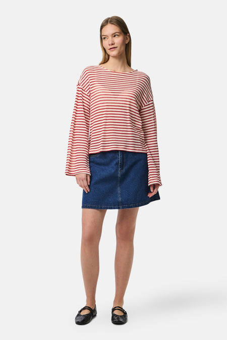 Top (lange mouwen) Rood - PIECES®