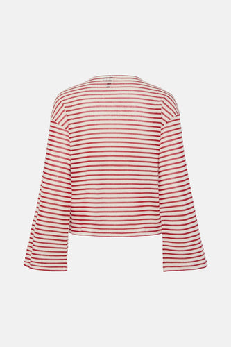 T-shirt à manches longues - rouge - PIECES®