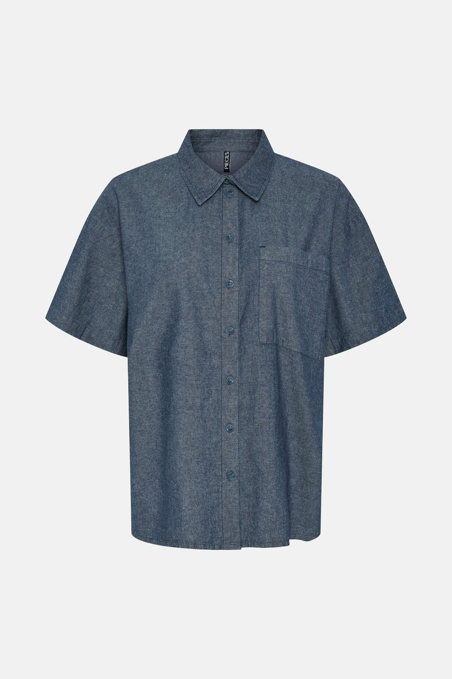 Chemise à manches courtes - Bleu - PIECES®