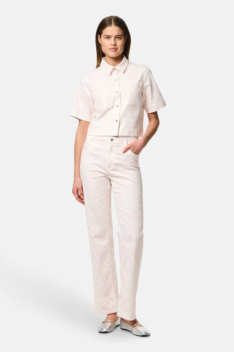 Chemise à manches courtes - Rose - PIECES®