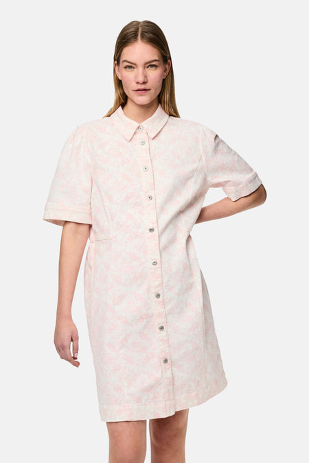 PCSALUME SS A-SHAPE DENIM DRESS