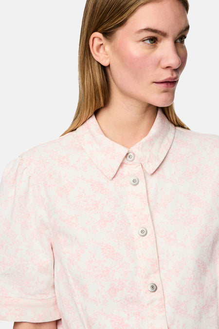 Kleedje met korte mouwen - Roze