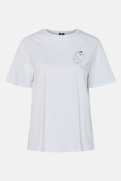 Top (korte mouwen) Wit - PIECES®