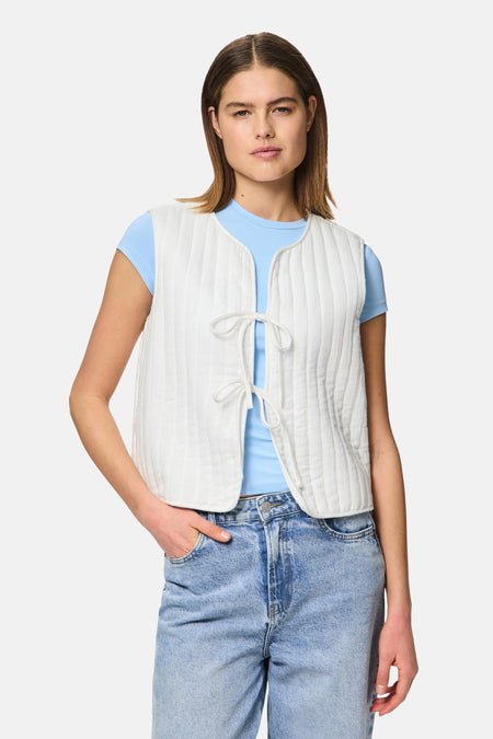 Gilet Wit - PIECES®