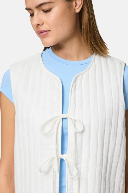 Gilet Wit - PIECES®