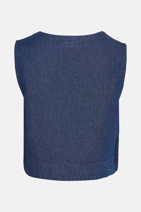 Blouse (zonder mouwen) Mid blue denim - PIECES®