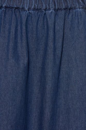 Lange rok - mid blue denim - PIECES®