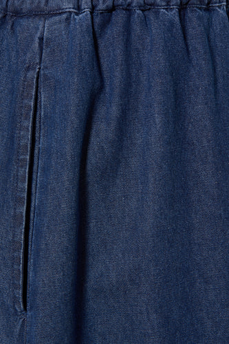 Lange rok - mid blue denim - PIECES®