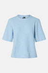 Trui met ronde hals Blauw - PIECES®