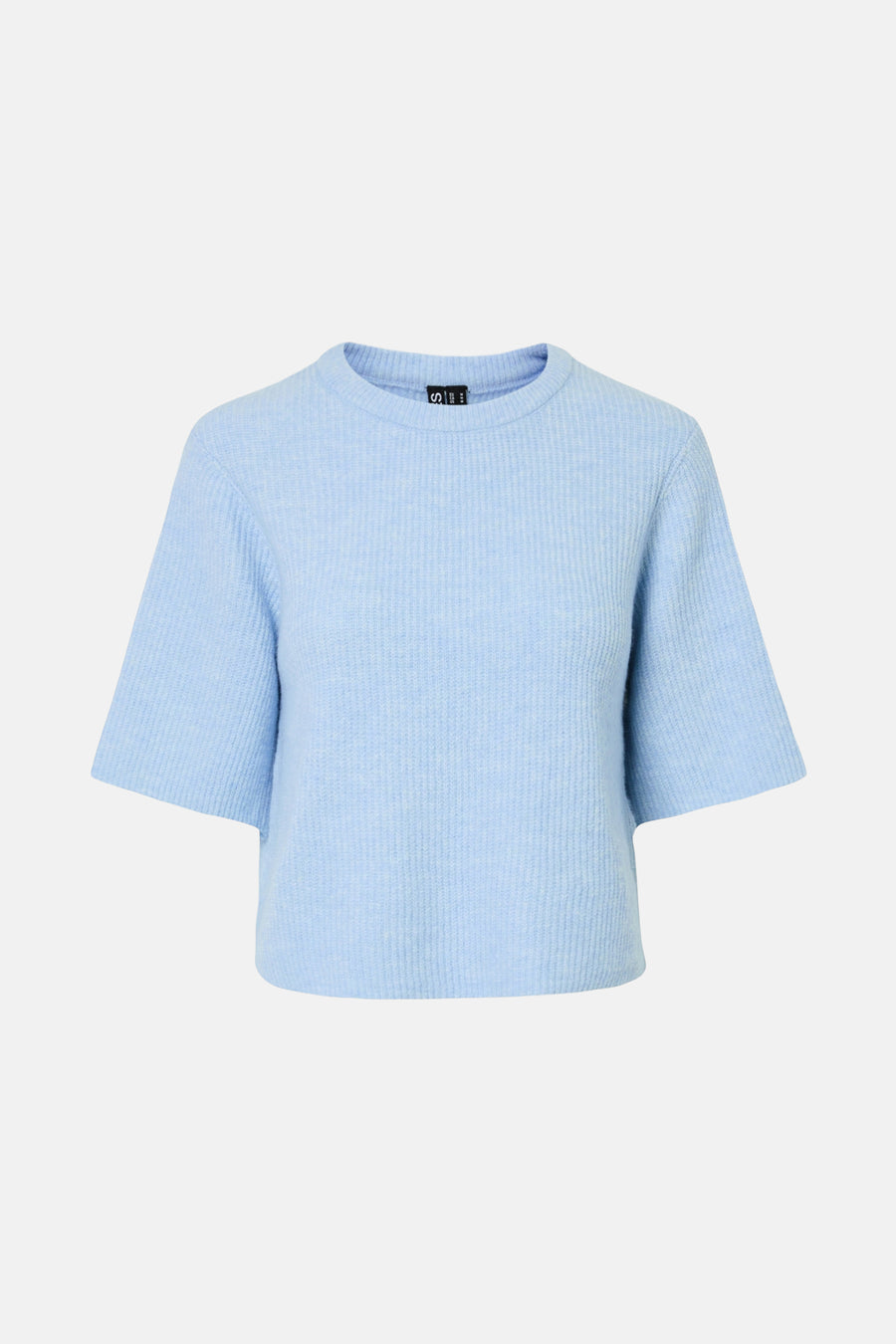 Pull à col rond - Bleu clair - PIECES®