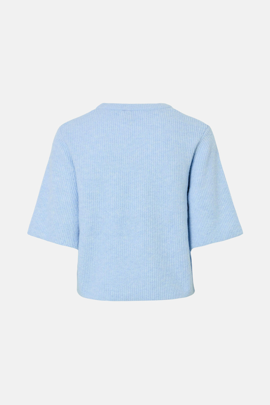 Pull à col rond - Bleu clair - PIECES®