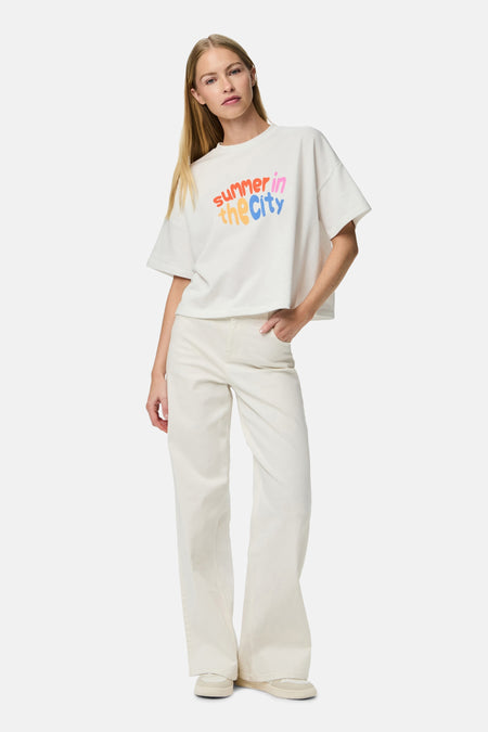 T-shirt (korte mouwen) Wit - PIECES®