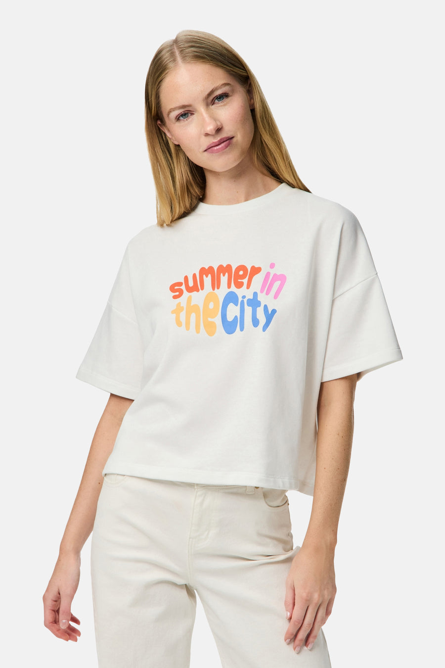 T-shirt à manches courtes - blanc - PIECES®