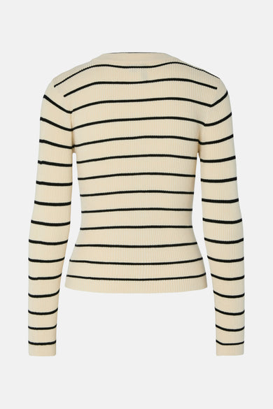 PCMIRA NEW LS O-NECK KNIT NOOS BC