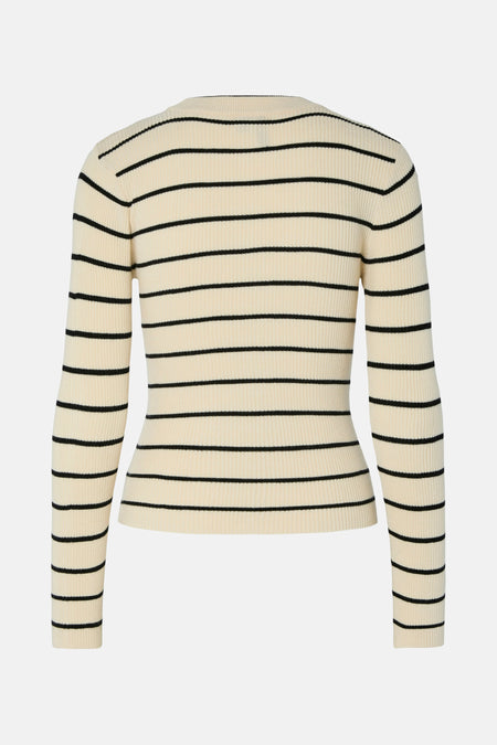 PCMIRA NEW LS O-NECK KNIT NOOS BC