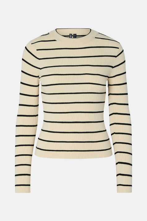 PCMIRA NEW LS O-NECK KNIT NOOS BC