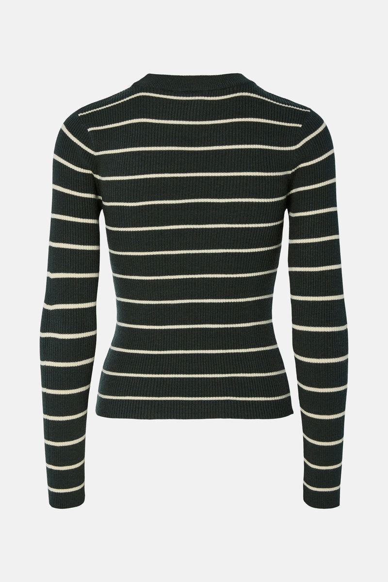 Pull met ronde hals - groen