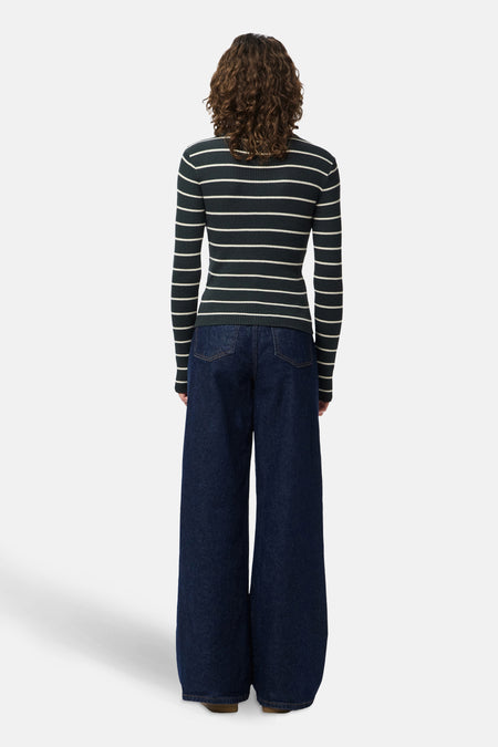 Pull met ronde hals - groen
