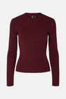 Pull met ronde hals - Bordeaux