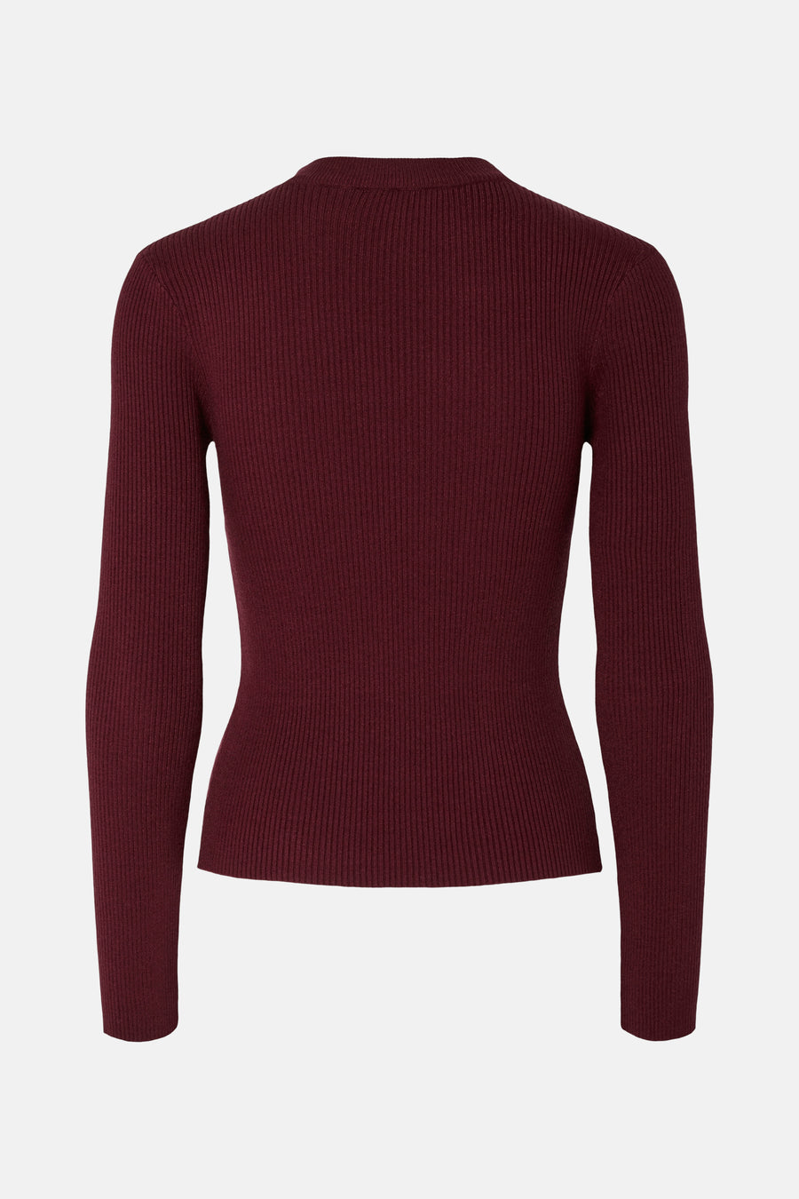 Pull met ronde hals - Bordeaux - PIECES®