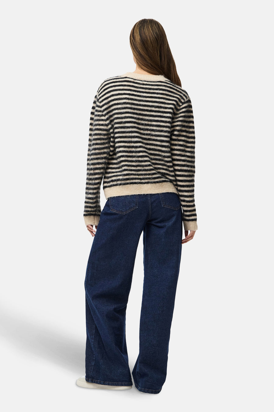 Pull à col rond - noir - PIECES® - 3