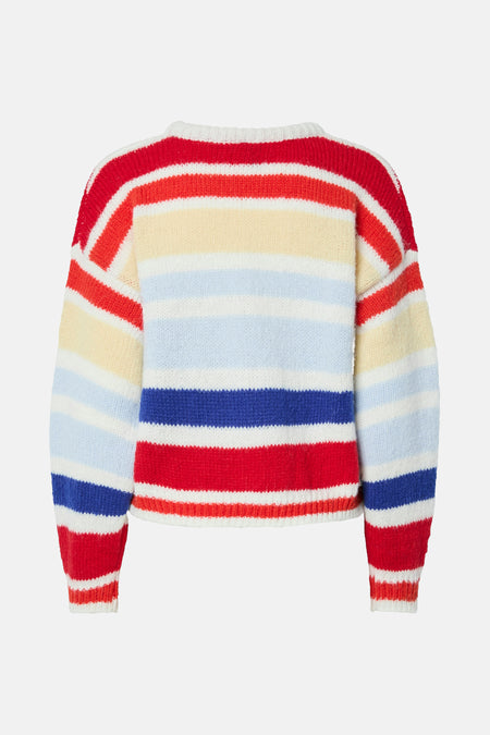 Pull met ronde hals - multicolor