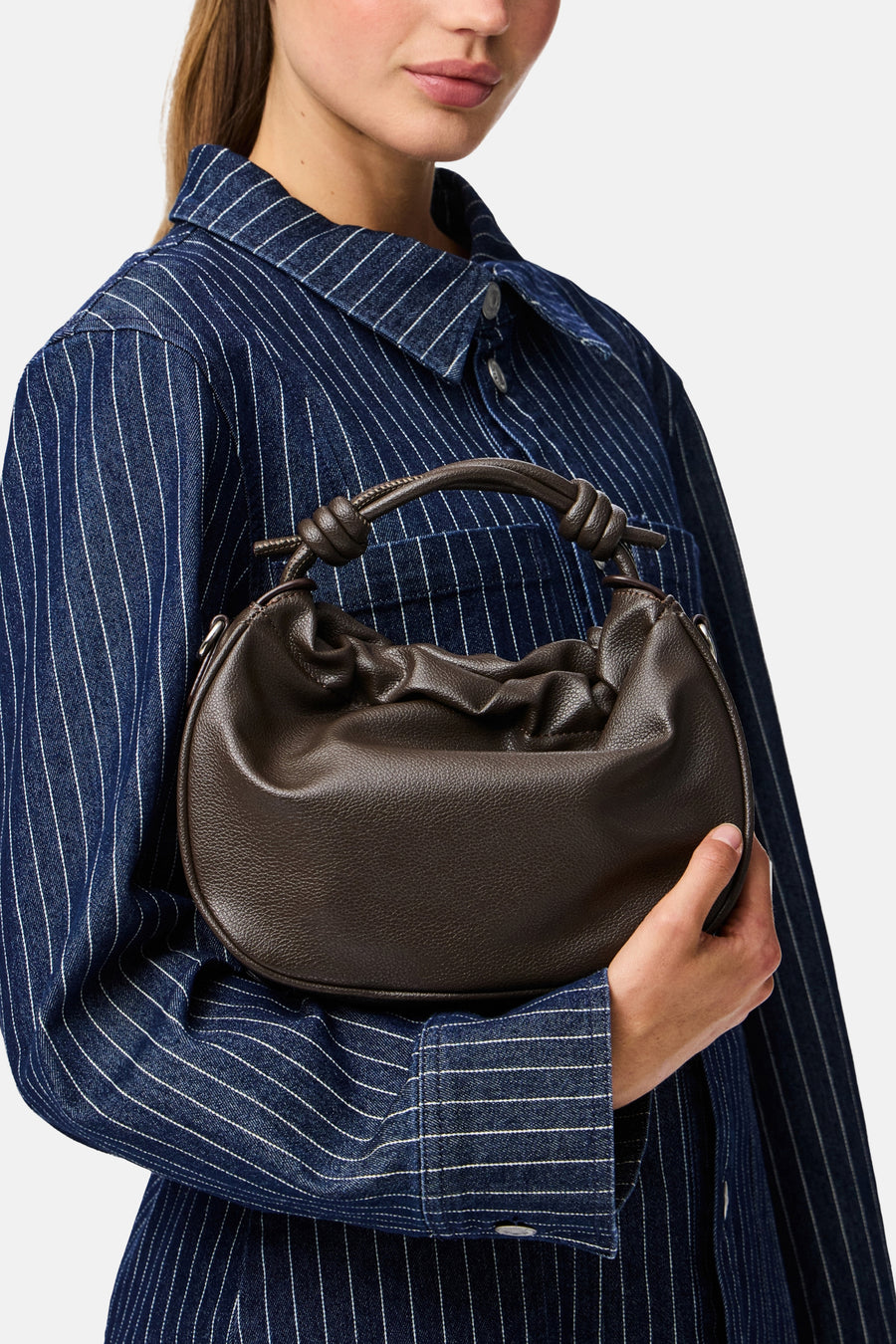 Handtas - bruin - PIECES®