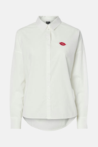 Hemd met lange mouwen - wit - PIECES®