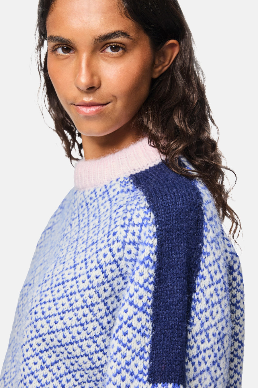 Pull met ronde hals - Multicolor - PIECES®