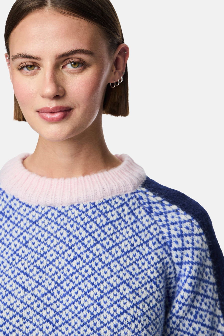 Pull met ronde hals - Multicolor - PIECES®