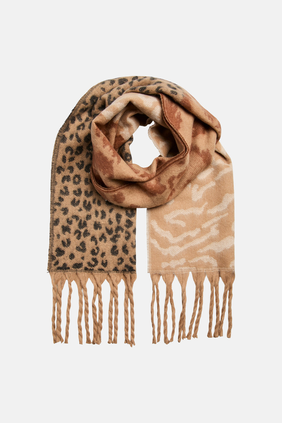 Wintersjaals bruin - PIECES®