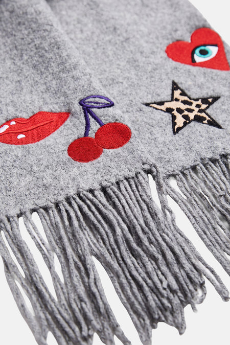 Echarpe gris - PIECES®