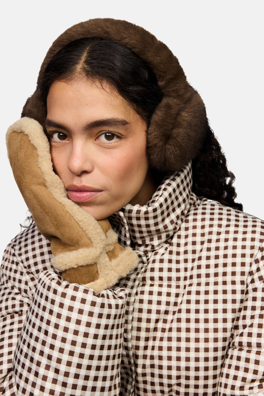 Wanten cognac - PIECES®