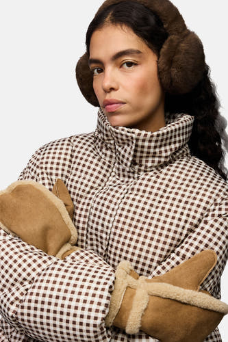 Wanten cognac - PIECES®