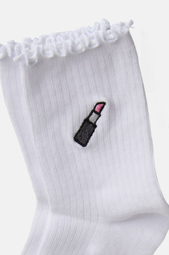 Chaussettes blanc - PIECES®