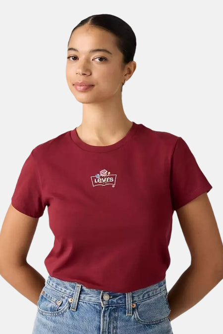 T-shirt met korte mouwen - bordeaux